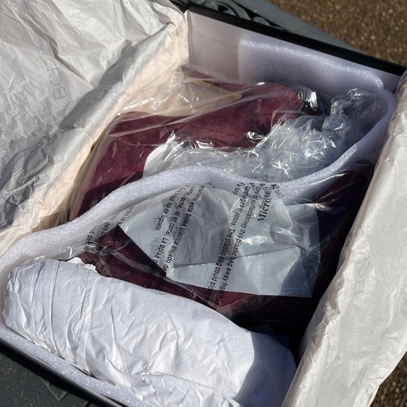 BCBG Generation Booties Heels Pailie-X Burgundy Size 6.5 M - Picture 4 of 5